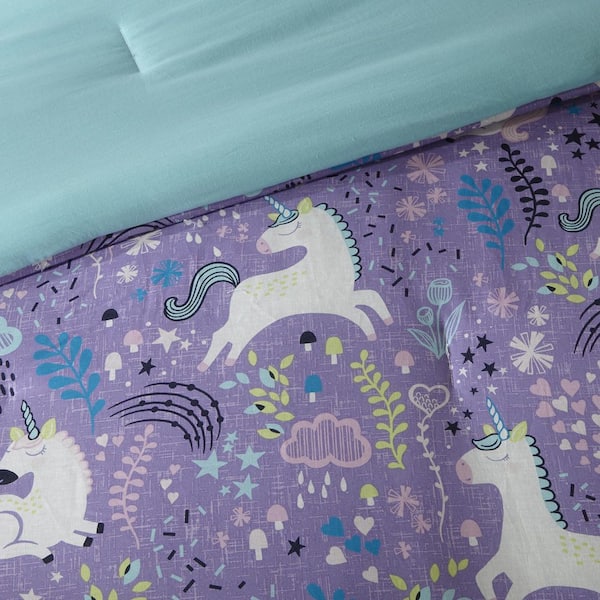 2pc Twin/twin Xl Iris Kids' Comforter Set Purple - Urban