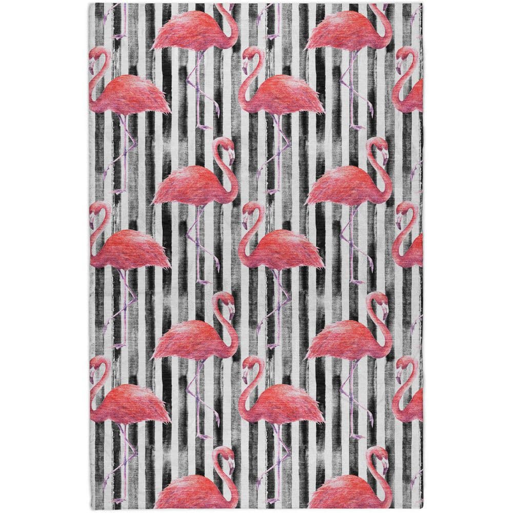 Dream Shag Premium Machine Washable Abstract ADS204 Pink 8 ft. x 10 ft. Area Rug price history on PriceWatchPro