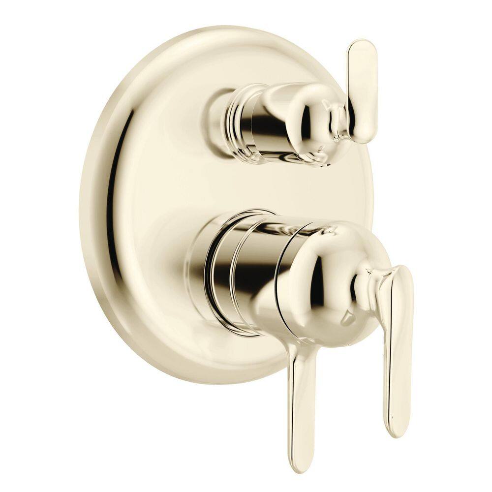 Bonacci 6-Setting Integrated Diverter 3-Handle Valve Trim Kit in Lumicoat Polished Nickel (Valve Not Included) price history on PriceWatchPro