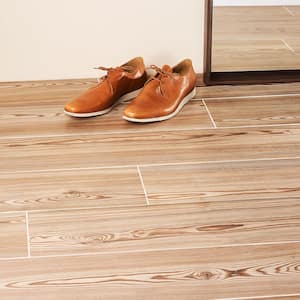 Balsa Almond 8 in. x 48 in. Matte Porcelain Floor and Wall Tile (15.49 sq. ft./Case)