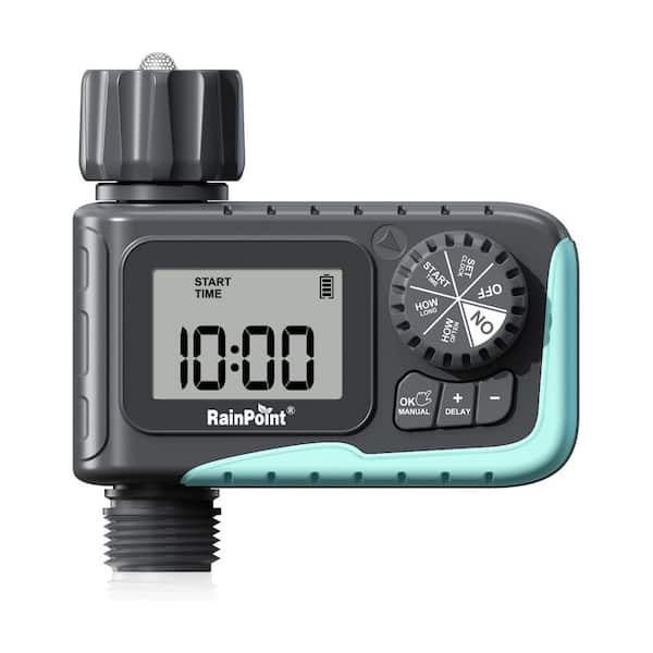 Oyezvary Programmable Digital Sprinkler Water Timer with Rain Delay Manual Automatic Modes for Garden Hose Irrigation 1 Outlet