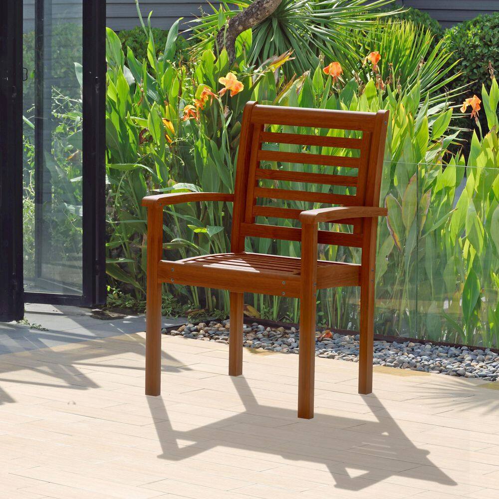 Livorno Eucalyptus 9-Piece Square Outdoor Dining Set for 8