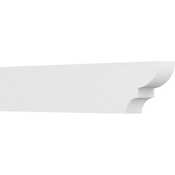 Ekena Millwork 4 in. x 8 in. x 36 in. Ridgewood PVC Rafter Tail Brace