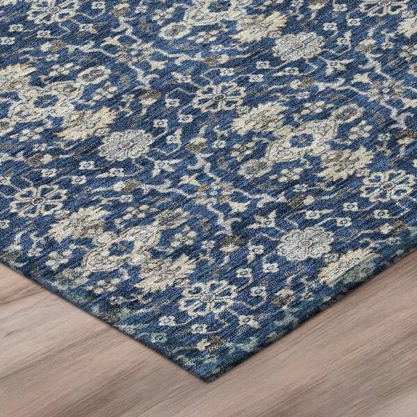Chantille Machine Washable Indoor/Outdoor Abstract ACN2917 Navy 5 ft. x 7 ft. 6 in. Area Rug