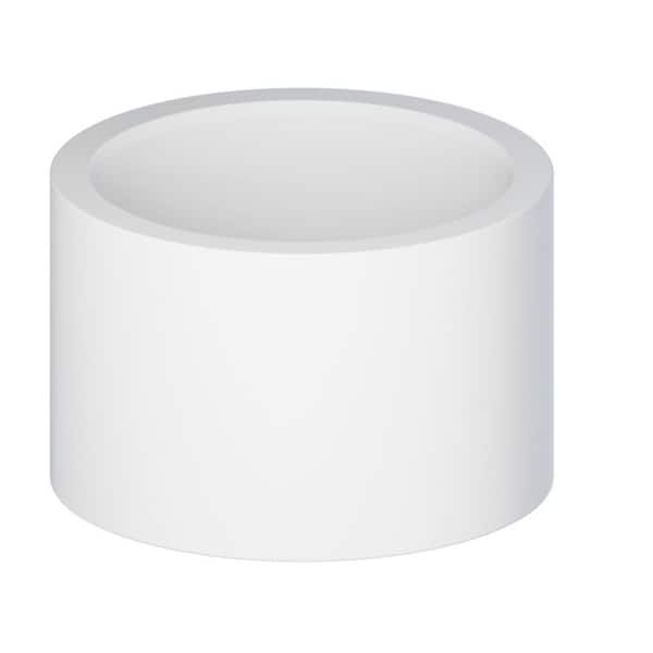 PLUMBFLEX 3 in. White Rigid PVC DWV Flush Cleanout Plug, 0.31 ft. Long ...