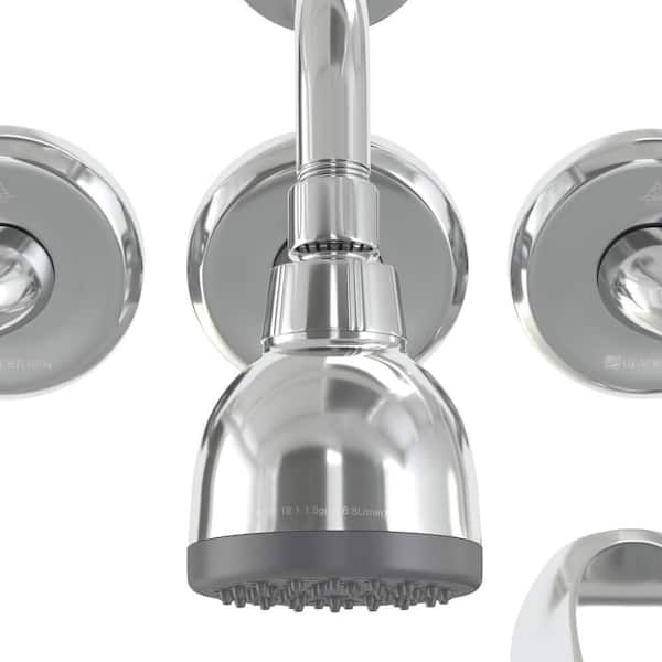 Glacier Bay Aragon 1-Handle 1-Spray Tub and Shower Faucet in Chrome w/Valve