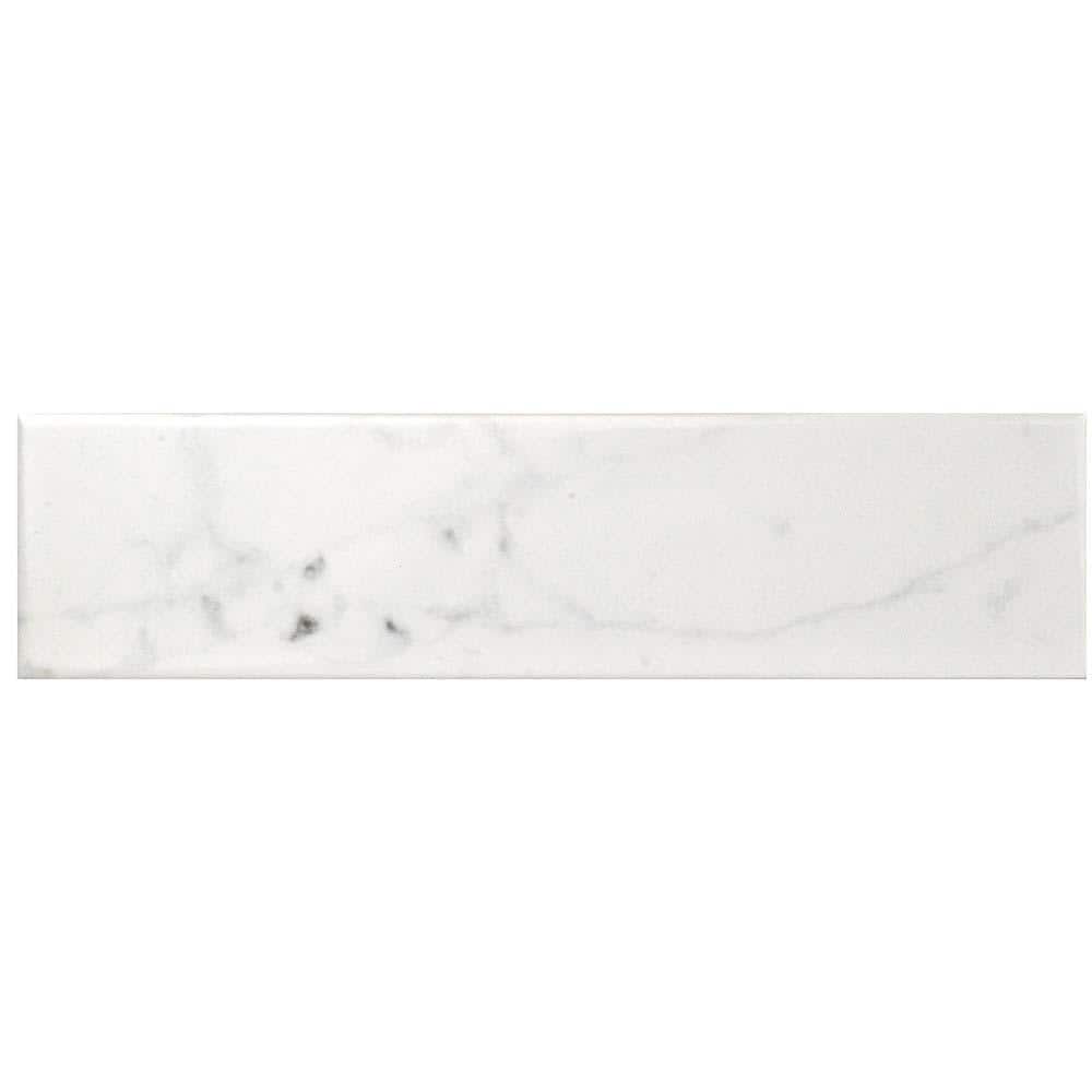 Classico Carrara Glossy 3 in. x 12 in. Ceramic Wall Take Home Tile Sample price history on PriceWatchPro