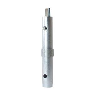 10.5 in. x 1.75 in. Coupling Pin Connector in Galvanized Steel with Collar and Spring Lock, Tool for Scaffolding Frames