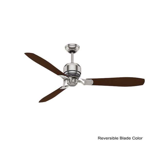 Casablanca Tribeca 60 In Indoor Brushed Nickel Ceiling Fan With 4 Sd Wall Mount Control 59504 The Home Depot Indoor Brushed Nickel Ceiling Fan, Casablanca Ceiling Fans