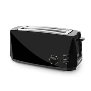 4 Slice Long Slot, Black Cool Touch Toaster