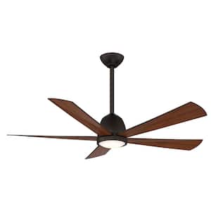 Ventigale 52 in. LED Indoor Oil Rubbed Bronze Ceiling Fan with Remote