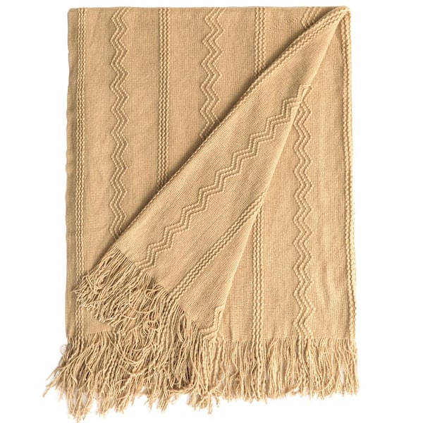 Blankets > Jacquard Woven Cotton Throw Blanket Cape Cod in the