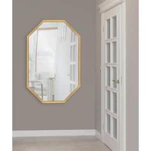Laverty 36 in. x 24 in. Classic Octagon Framed Gold Wall Accent Mirror