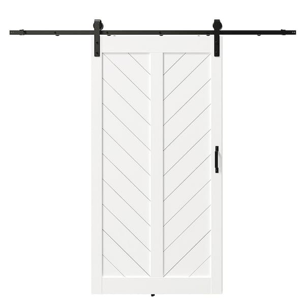 TENONER 36 in. x 84 in. K-Frame, Pine Wood Unfinished, Barn
