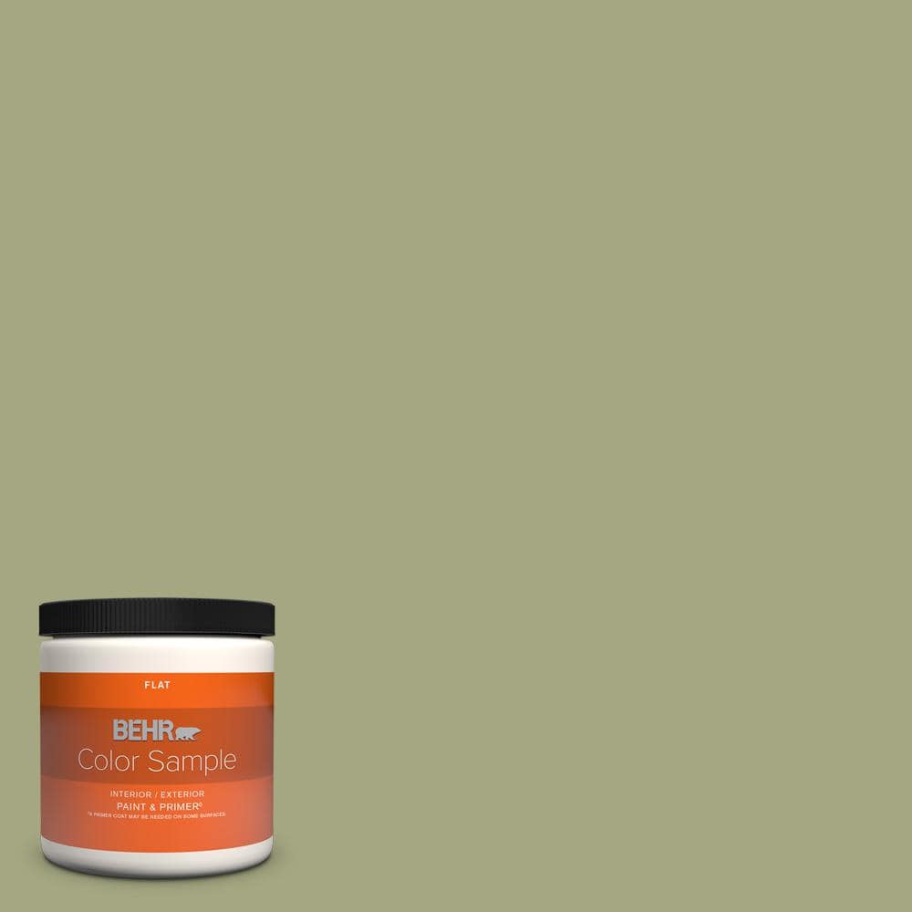BEHR PREMIUM PLUS 8 oz. #S370-4 Rejuvenation Flat Interior/Exterior ...
