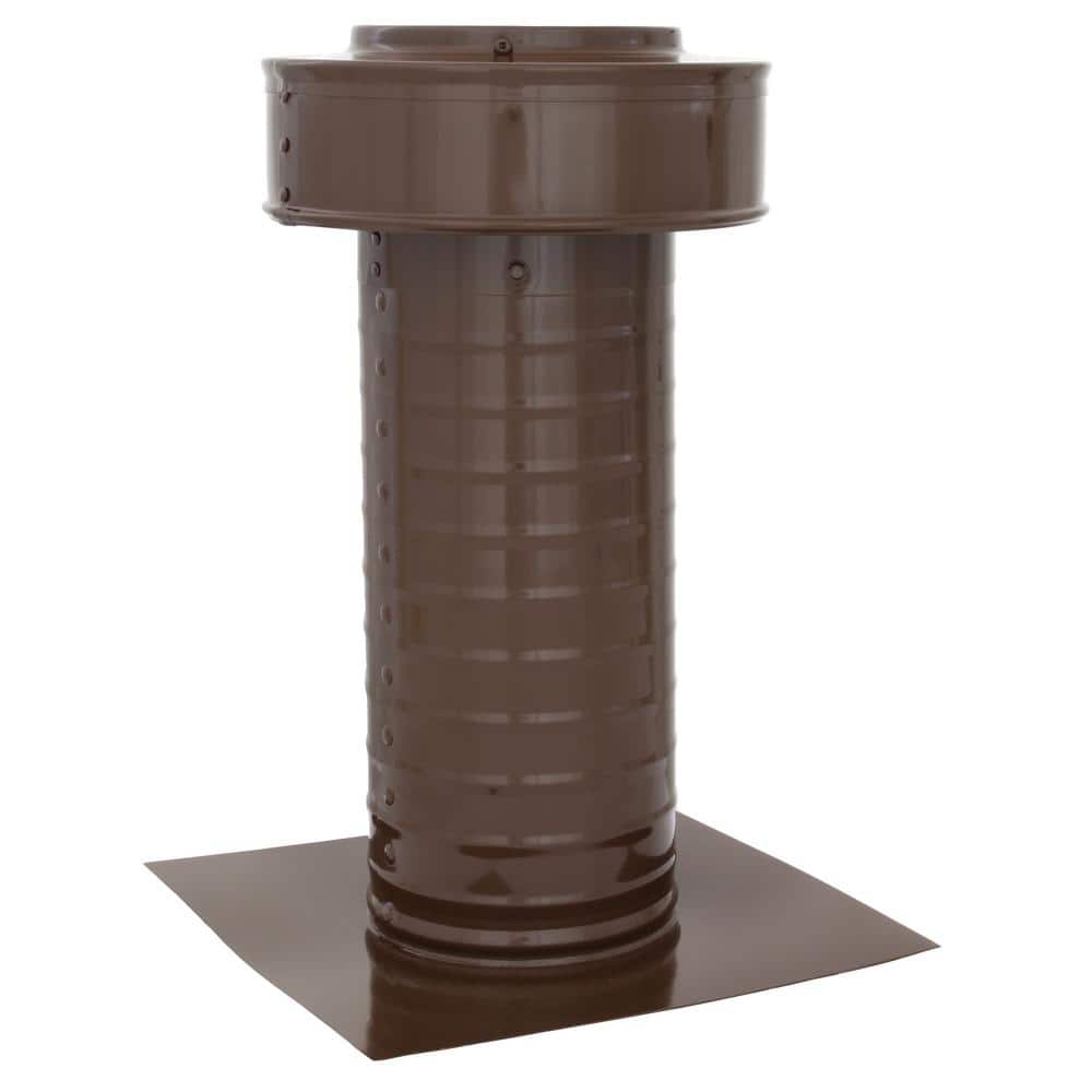 5 in. Dia Aluminum Static Keepa Vent in Brown