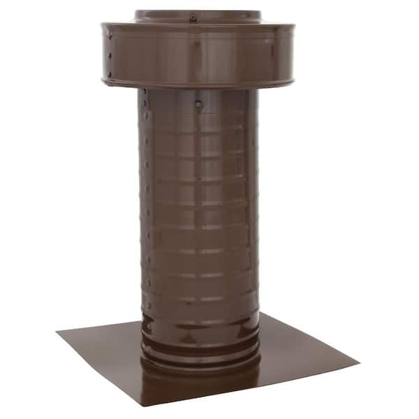 null 5 in. Dia Aluminum Static Keepa Vent in Brown