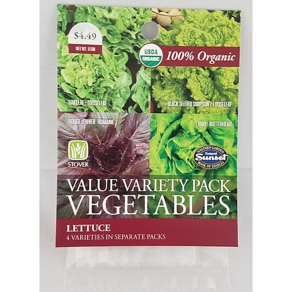 Lettuce Seed Combo Pack Organic