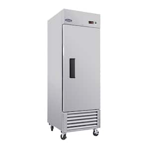 27 in. 23 cu. ft. Auto / Cycle Defrost Commercial Refrigerator in Stainless Steel, 33°F to 40°F