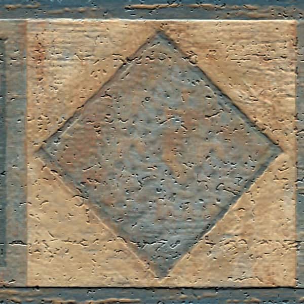 Dundee Deco Falkirk Dandy II Blue Brown Shapes Geometric Peel and Stick Wallpaper Border