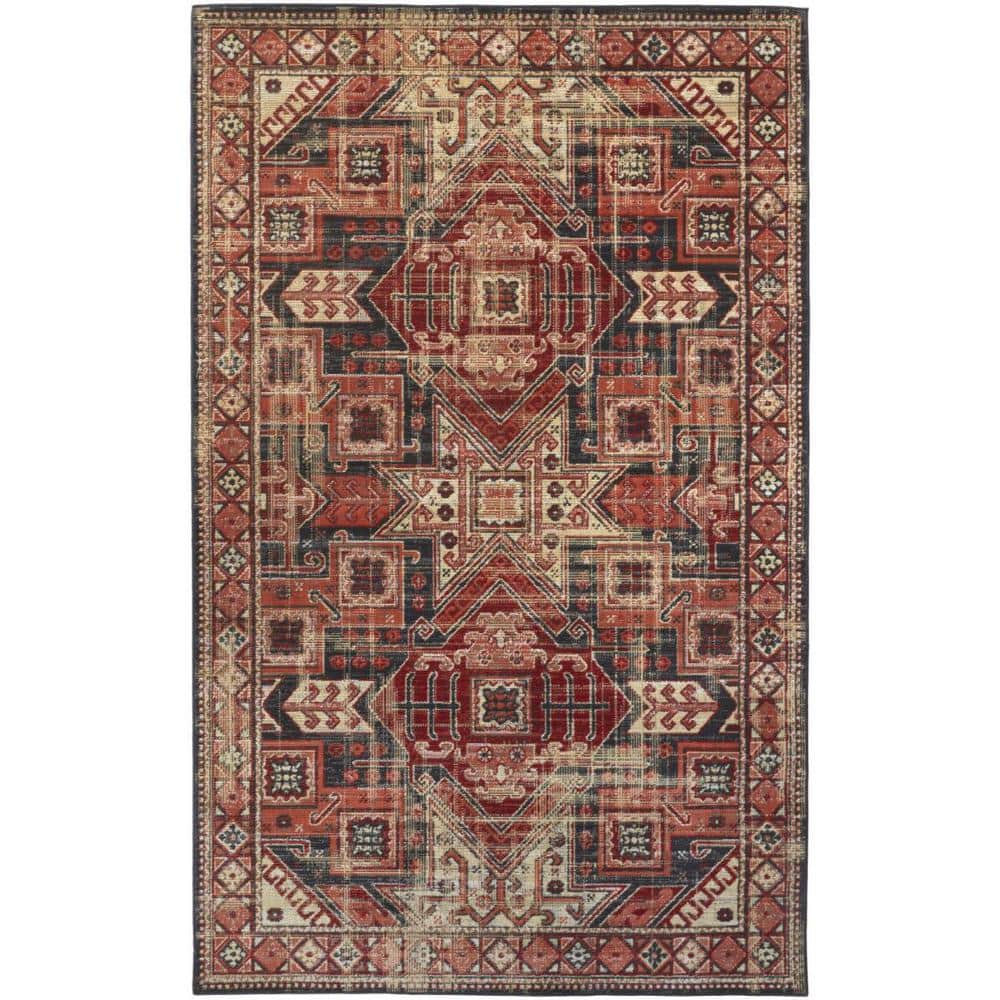 Ivory Green and Blue 13 ft. x 15 ft. Geometric Indoor/Outdoor Area Rug price history on PriceWatchPro