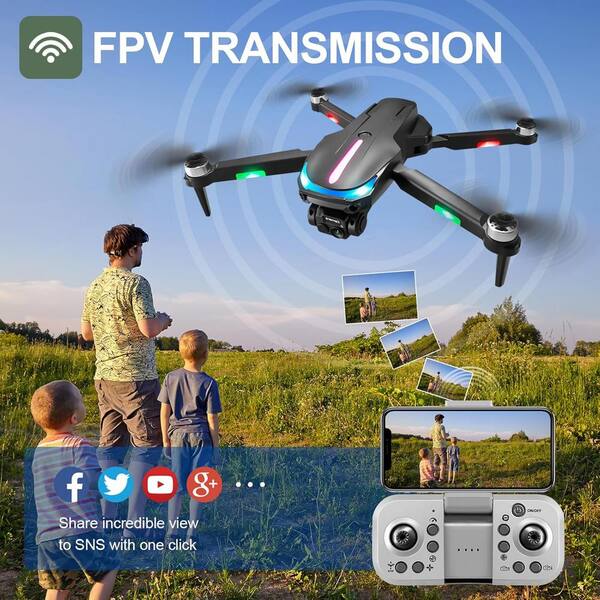 thumbnail image 2 of Foldable Drone With 1080P Camera - Beginner Friendly Quadcopter | Altitude Hold & One Key Return 2 of 8