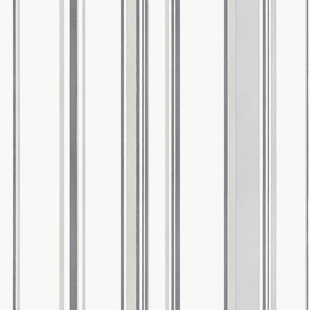 Smart Stripes 3 Grey/White Casual Stripe Matte Finish Non-Pasted Vinyl on N