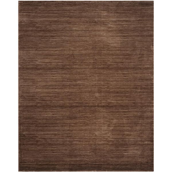 Vision 10 ft. x 14 ft. Brown Solid Color Area Rug