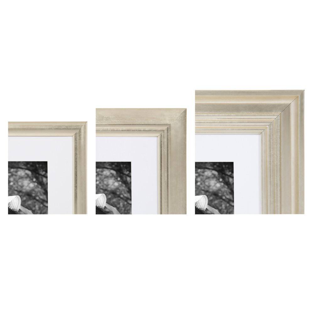 Odessa 8-Piece Champagne Gold Rectangle Wall Frame Set