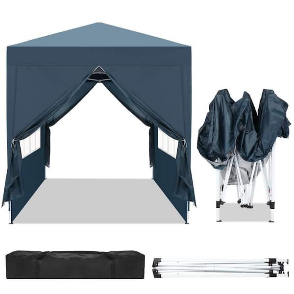 3 x discount 3m Two Doors & Two Windows Practical Waterproof Right-Angle Folding Tent Blue