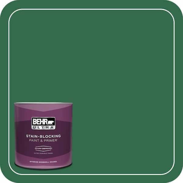 BEHR ULTRA 1 qt. #S-H-460 Chopped Chive Extra Durable Eggshell Enamel Interior Paint & Primer