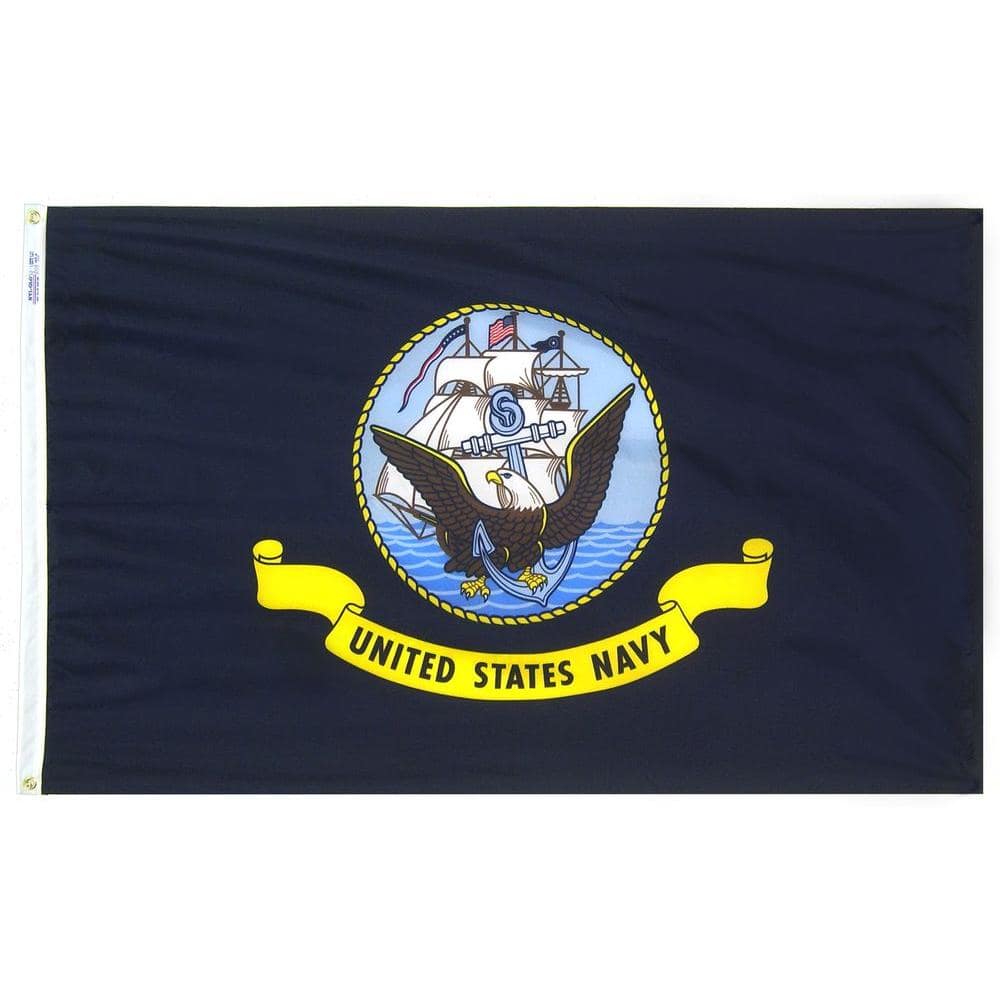 Annin Flagmakers 3 ft. x 5 ft. U.S. Navy Armed Forces Flag