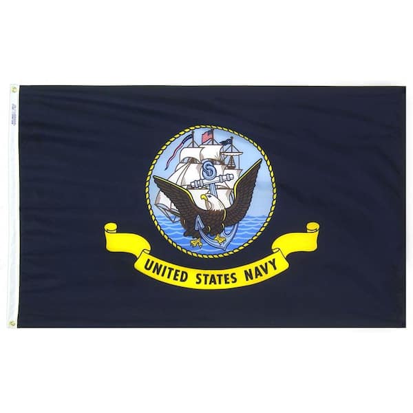 Annin Flagmakers 4 ft. x 6 ft. U.S. Navy Armed Forces Flag