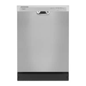 24 in. Front Built-In Tall Tub 57 dBA Dishwasher in Stainless Steel with 4 -Cycles