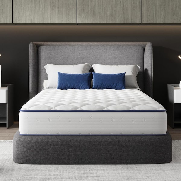 Avenco Classic Full Medium Firm Hybrid Mattress 8 in. Box with Individual Smart Coil Layer Mattress
