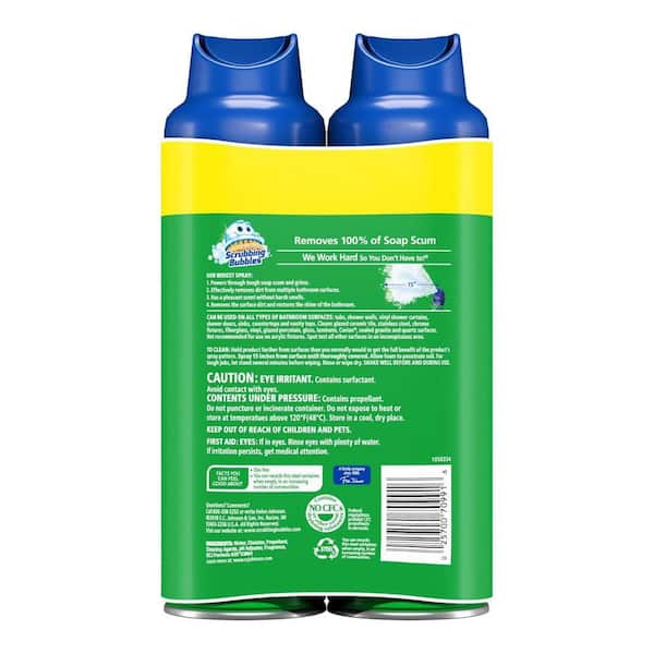 Scrubbing Bubbles Mega Shower Foamer Aerosol, 20 Ounce (Pack of 12