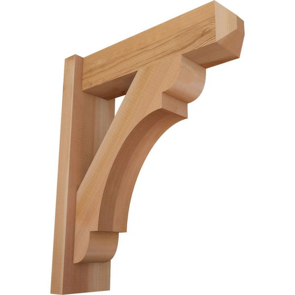 Ekena Millwork 6 in. x 22 in. x 18 in. Western Red Cedar Olympic Craftsman Smooth Outlooker