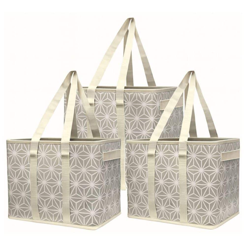 6 gal. Collapsible Storage Totes, Gray Geo 3-Pack price history on PriceWatchPro
