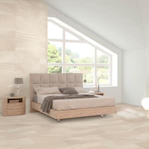 Seville Beige 12 in. x 24 in. Matte Rectified Porcelain Floor and Wall Tile (13.3 sq. ft./Case)