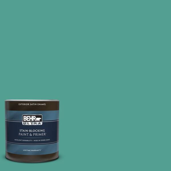 BEHR ULTRA 1 qt. #HDC-WR15-9 Aqua Revival Satin Enamel