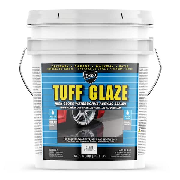 Dyco Tuff Glaze 5 gal. C22W Clear High Gloss Waterborne Acrylic Sealer  DYCC22W/5 - The Home Depot