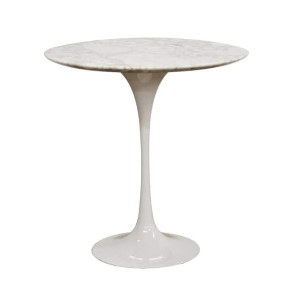 Baxton Studio Immer White End Table