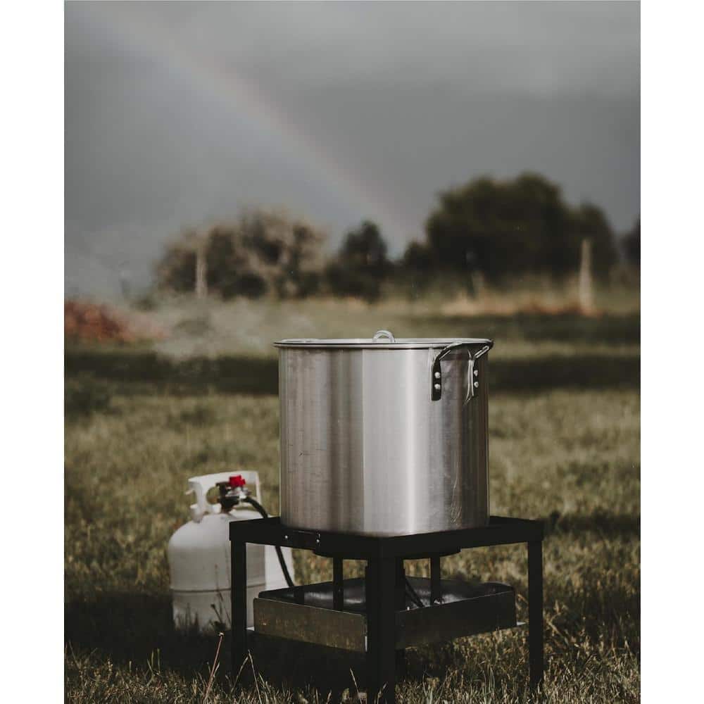 Heavy Duty Aluminum and Steel Seafood Boil Kit with Propane Burner