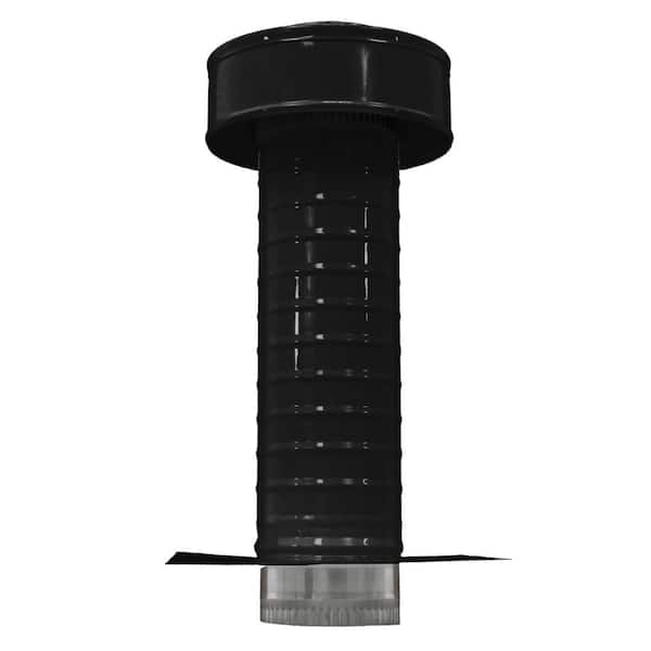 4 in. Dia. Aluminum Keepa Roof Jack in Black