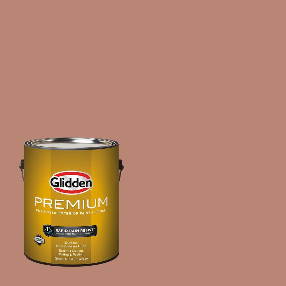 Glidden Premium 1 gal. PPG1062-5 Big Cypress Satin Exterior Latex