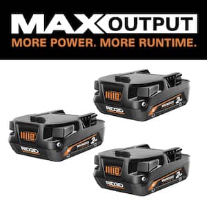 18V 2.0 Ah MAX Output Lithium-Ion Battery (3-Pack)