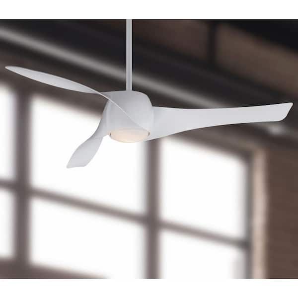 特大　coronarium white minimal MINKA-AIRE Artemis 58 in. Integrated LED Indoor White Ceiling Fan