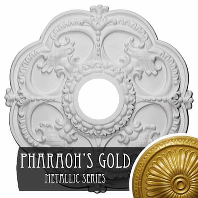 Ekena Millwork CM17ROPGS Rotherham Ceiling Medallion PharaohS Gold