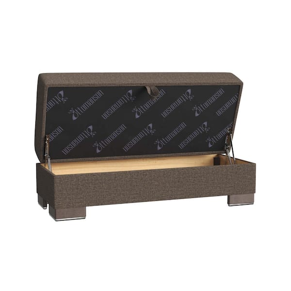 Ottomanson Basics X Collection Dark Brown Ottoman With