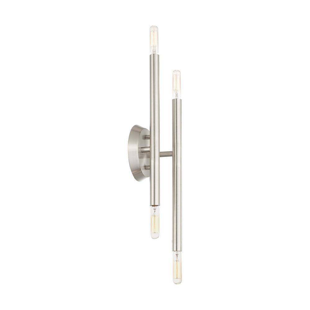 Soho Brushed Nickel 4-Light ADA Compliant Wall Sconce